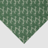 Christmas Green Elegant Script 薄葉紙 (詳細)