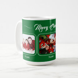 Christmas Green Family Mug コーヒーマグカップ