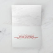 Christmas Green Farm Tractor and Red Barn カード (内部)