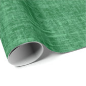Christmas Green Linen ラッピングペーパー (ロールコーナー)
