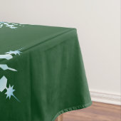 Christmas Green Tablecloth with Snowflake Pattern テーブルクロス (インサイチュ)
