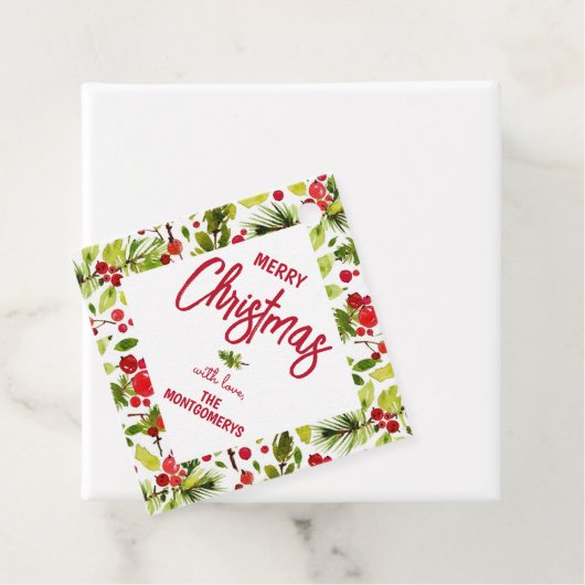 Christmas Greenery Berries Holiday フェイバータグ (インサイチュ)