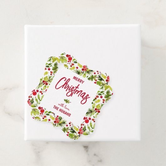 Christmas Greenery Berries Holiday フェイバータグ (インサイチュ)