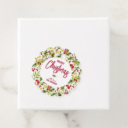 Christmas Greenery Berries Holiday フェイバータグ (インサイチュ)