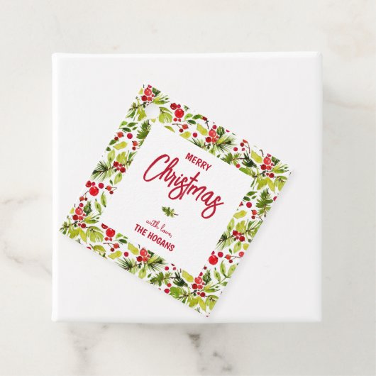 Christmas Greenery Berries Holiday フェイバータグ (インサイチュ)