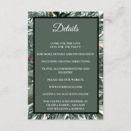 Christmas Greenery Enclosure Card Details エンクロージャーカード