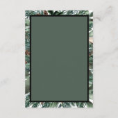 Christmas Greenery Enclosure Card Details エンクロージャーカード (裏面)