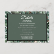Christmas Greenery Enclosure Card Details