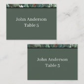 Christmas Greenery Place Card プレイスカード (正面/裏面)