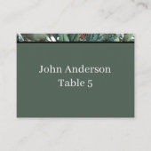 Christmas Greenery Place Card プレイスカード (正面)