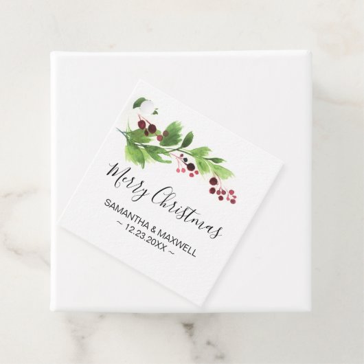 Christmas Greenery Red Berries フェイバータグ (インサイチュ)