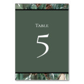 Christmas Greenery Table Number Card テーブルナンバー (裏面)