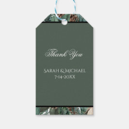 Christmas Greenery Wedding ギフトタグ