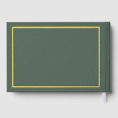 Christmas Greenery Wedding Guest Book ゲストブック (裏面)