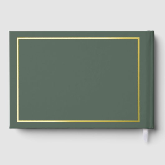 Christmas Greenery Wedding Guest Book ゲストブック (裏面)