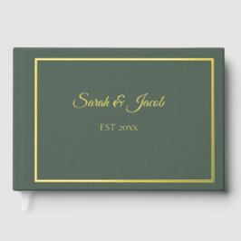 Christmas Greenery Wedding Guest Book ゲストブック