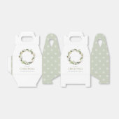 Christmas Greenery Wreath フェイバーボックス (折り畳みなし)