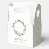 Christmas Greenery Wreath フェイバーボックス (オープン)