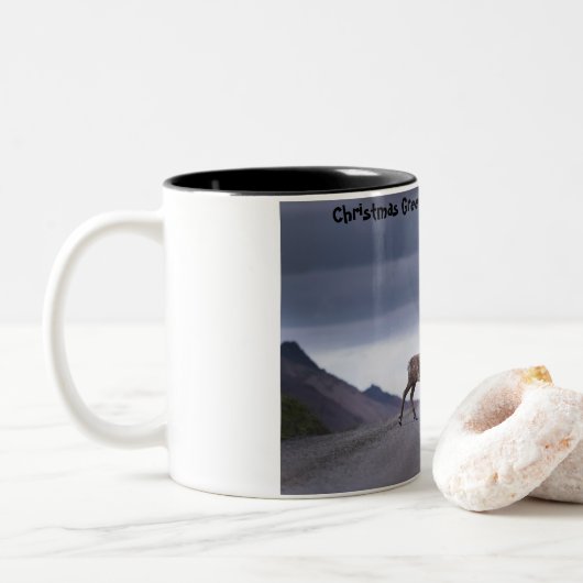 Christmas Greetes my Hunter Gatherer ツートーンマグカップ (ドーナツ)