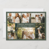 Christmas Greeting 7 Photo Holiday Card 招待状 (正面)