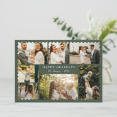 Christmas Greeting 7 Photo Holiday Card 招待状 (スタンド正面)