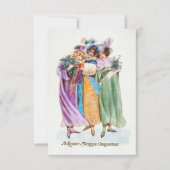 Christmas Greeting A Right Merrie Christmas 招待状 (正面)