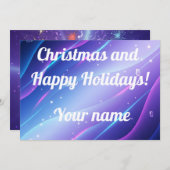 Christmas greeting beautiful  シーズンカード (正面/裏面)