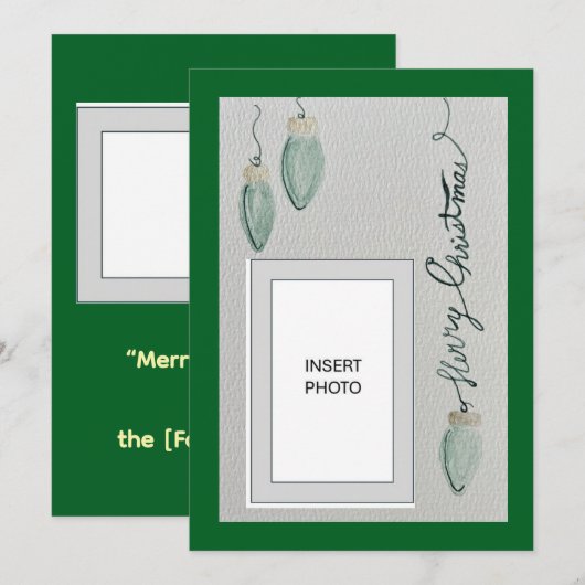 Christmas Greeting Card シーズンカード (正面/裏面)