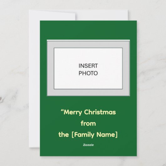 Christmas Greeting Card シーズンカード (裏面)