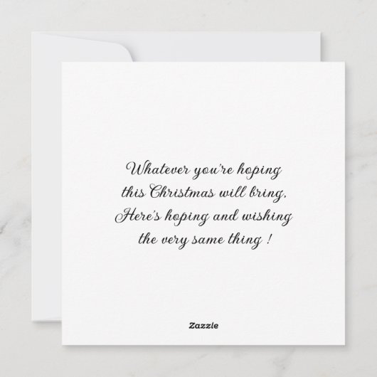 Christmas Greeting Card シーズンカード (裏面)