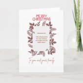 Christmas Greeting Card-matthew1:21 カード (正面)