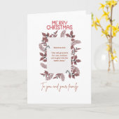 Christmas Greeting Card-matthew1:21 カード (黄色い花)
