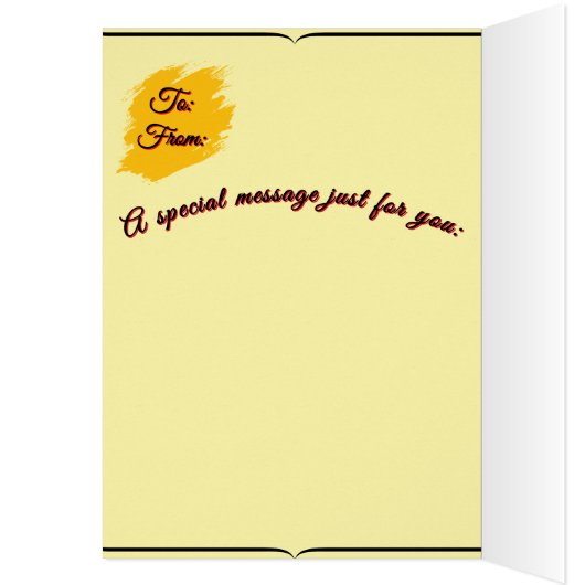 Christmas Greeting Card - Van Gogh Starry Sky (内側 (左))