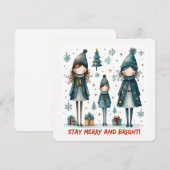 Christmas Greeting Postcard シーズンカード (正面/裏面)