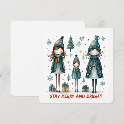 Christmas Greeting Postcard シーズンカード (正面/裏面)