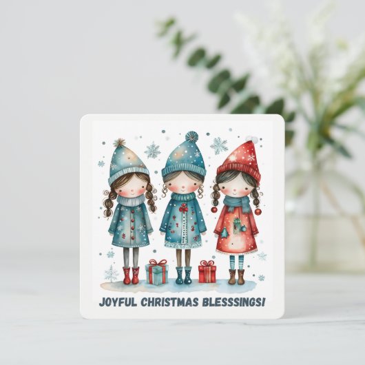 Christmas Greeting Postcard シーズンカード (スタンド正面)