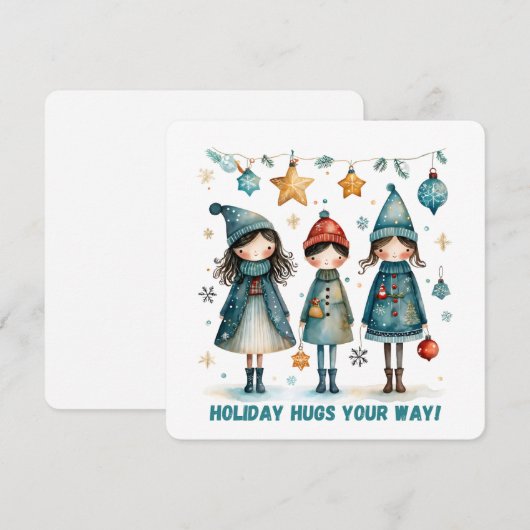 Christmas Greeting Postcard シーズンカード (正面/裏面)