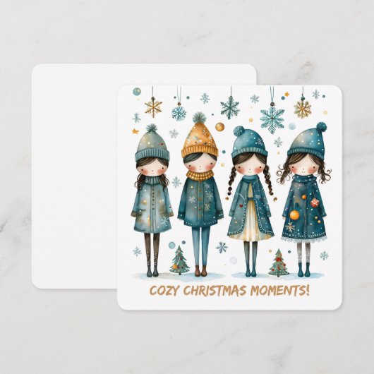 Christmas Greeting Postcard シーズンカード (正面/裏面)