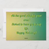 Christmas Greeting with beautiful party  シーズンカード (裏面)