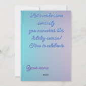 Christmas greeting with beautiful tree シーズンカード (裏面)