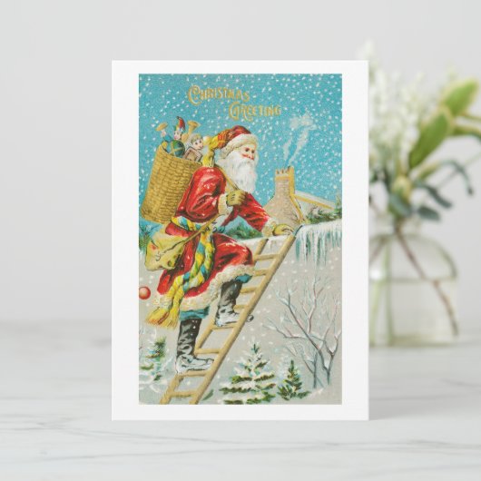 Christmas Greeting With Santa Claus 招待状 (スタンド正面)