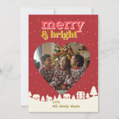 Christmas Greetings from Kids Custom Photo シーズンカード (正面)