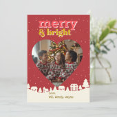 Christmas Greetings from Kids Custom Photo シーズンカード (スタンド正面)