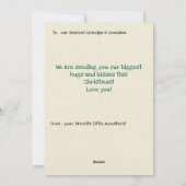 Christmas Greetings from Kids Custom Photo シーズンカード (裏面)