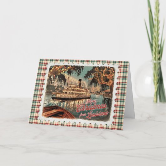 Christmas Greetings from Louisiana シーズンカード (正面)