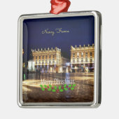 Christmas Greetings from Nancy, France メタルオーナメント (左)