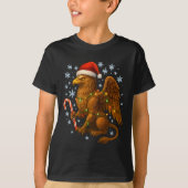 Christmas Griffin Magic Mythical Holiday Srit Long Tシャツ (正面)