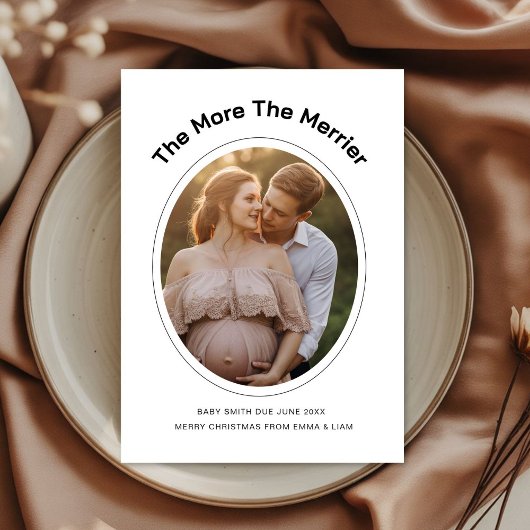 Christmas Growing Family Holiday Announcement Card シーズンカード