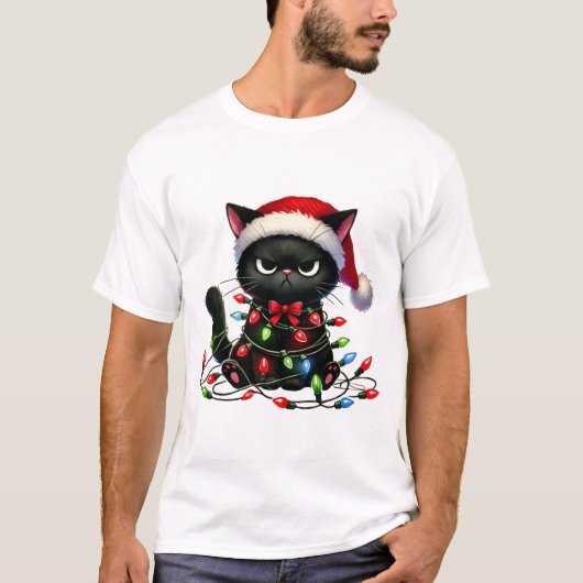 Christmas Grumpy Cat  Tシャツ (正面)