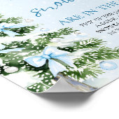 Christmas Guess How Many Snowballs Baby Shower  ポスター (角)